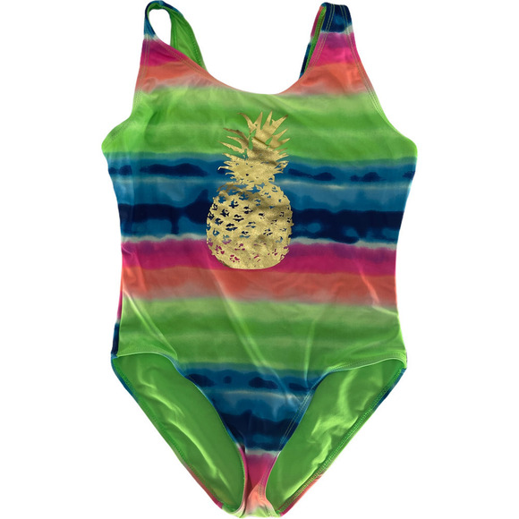 NWOT Girls Pineapple One Piece Swimsuit - Picture 3 of 6